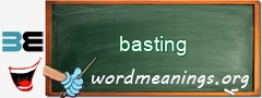 WordMeaning blackboard for basting